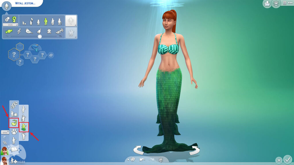 jak zostać syreną the sims 4