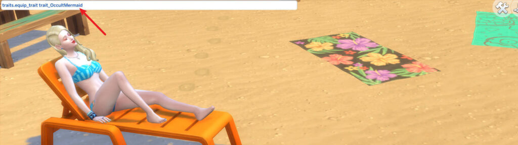 kod na bycie syreną the sims 4