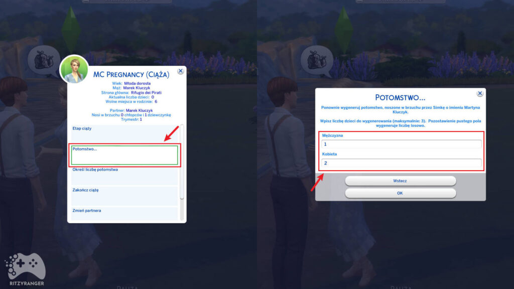 kod na dziewczynkę w the sims 4
