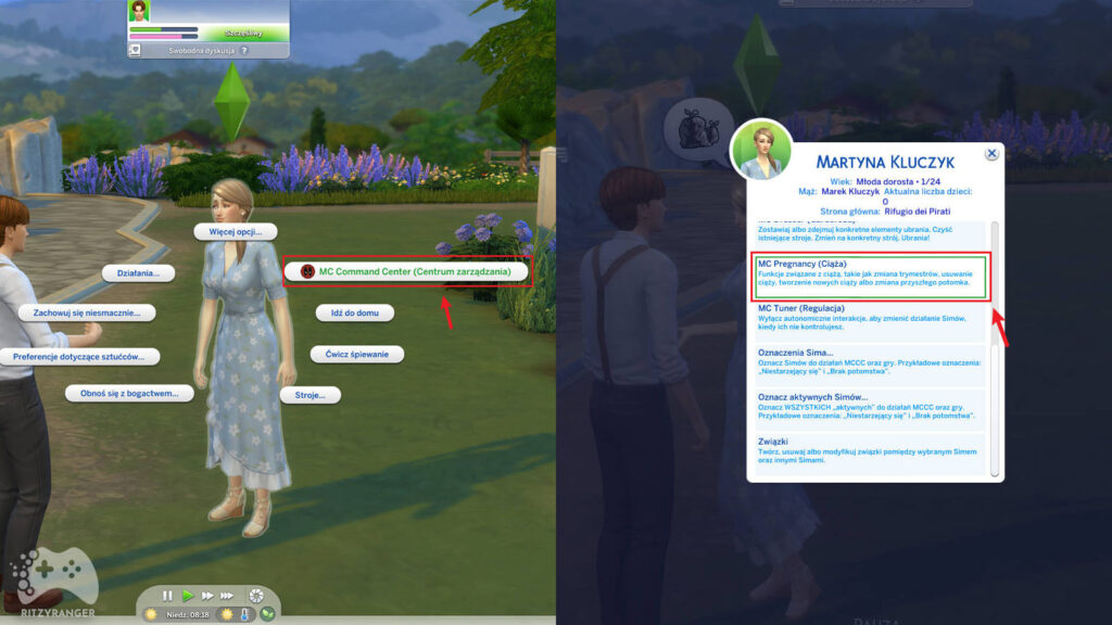 kod na płeć dziecka the sims 4