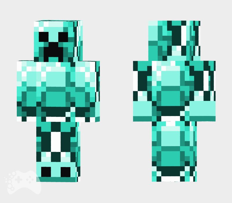 najpopularniejsze skiny Minecraft diamentowy creeper