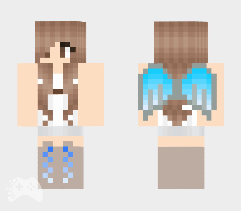 najpopularniejsze skiny Minecraft niebieski anioł