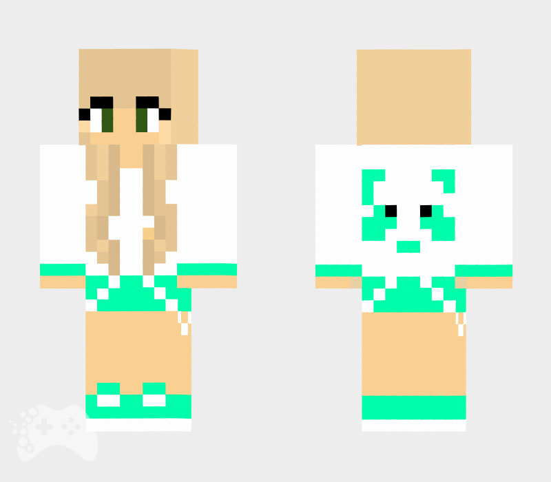 najpopularniejsze skiny Minecraft zielona panda