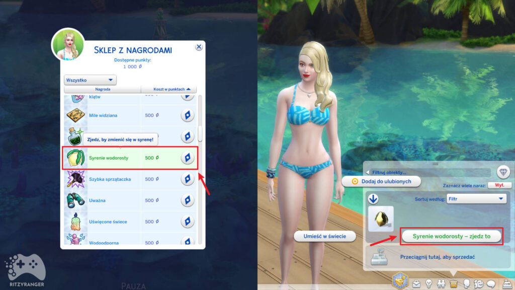 syrenie wodorosty the sims 4