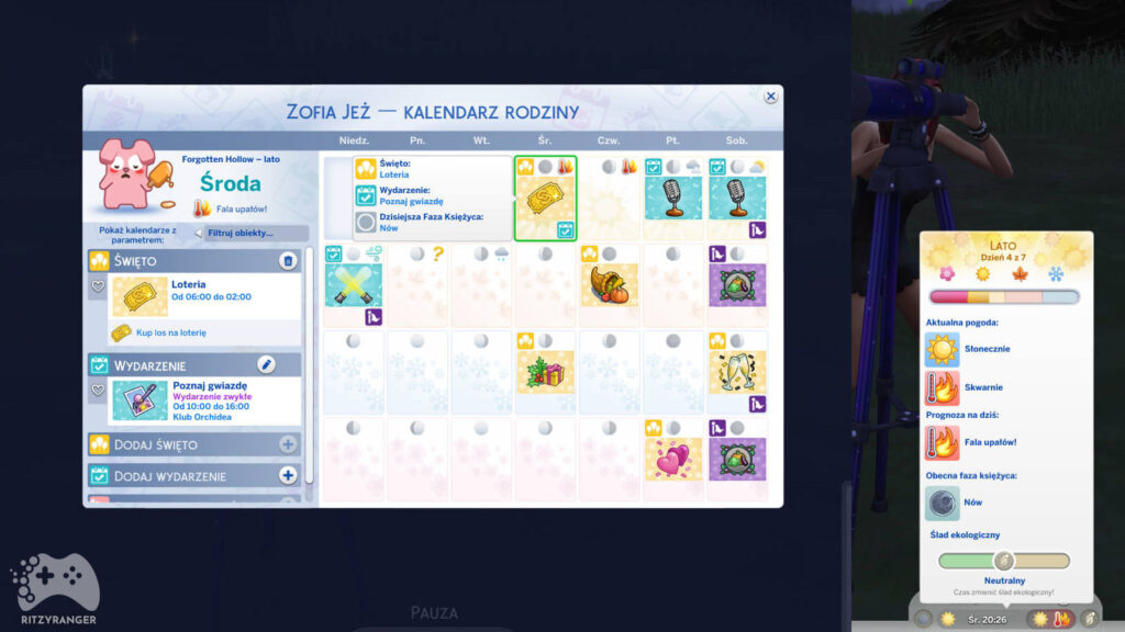 Fazy księżyca aktualizacja The Sims 4 czerwiec 2022