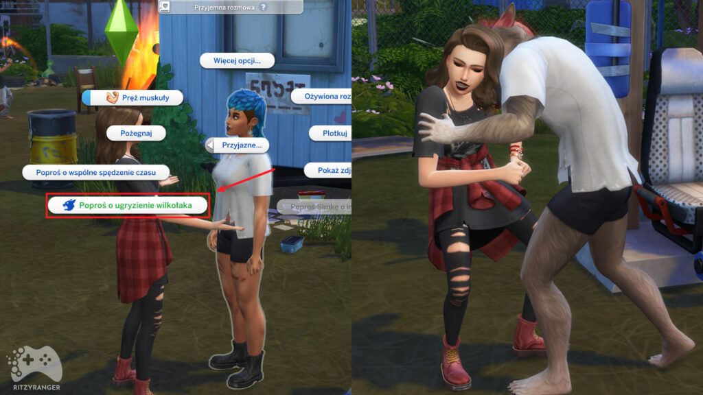 Zostanie wilkołakiem w The sims 4