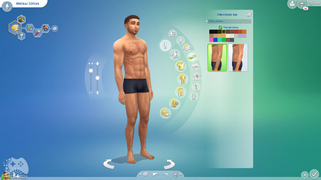 Owłosienie ciała aktualizacja the sims 4 lipiec 2022