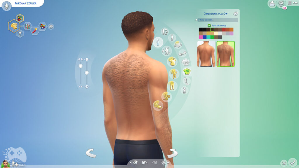 Włosy na ciele aktualizacja the sims 4 lipiec 2022