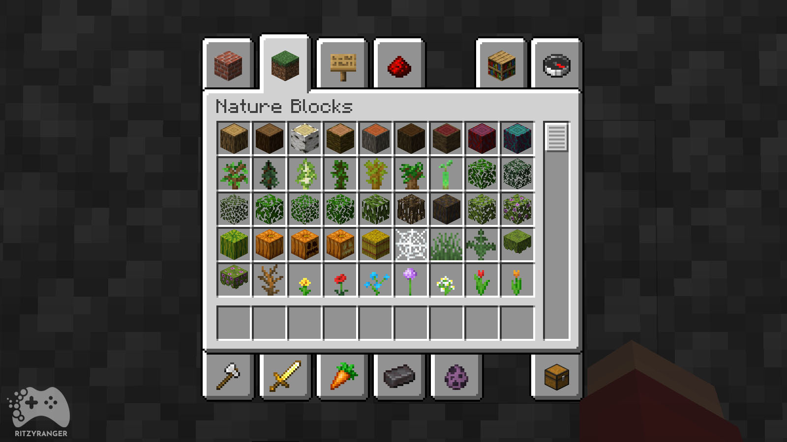 Bloki naturalne Minecraft Snapshot 22w42a