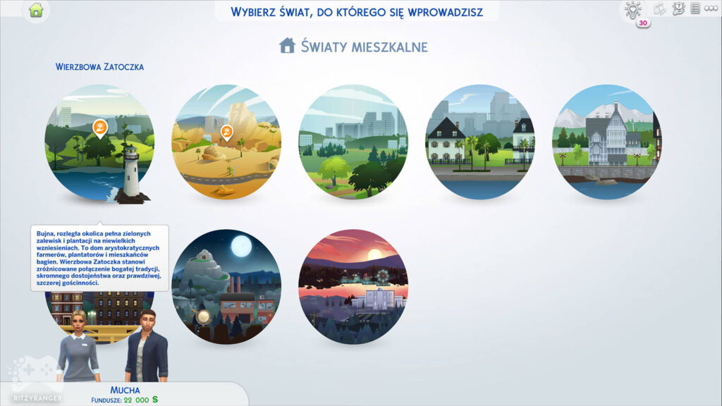 Opisy światów The Sims 4 październik 2022