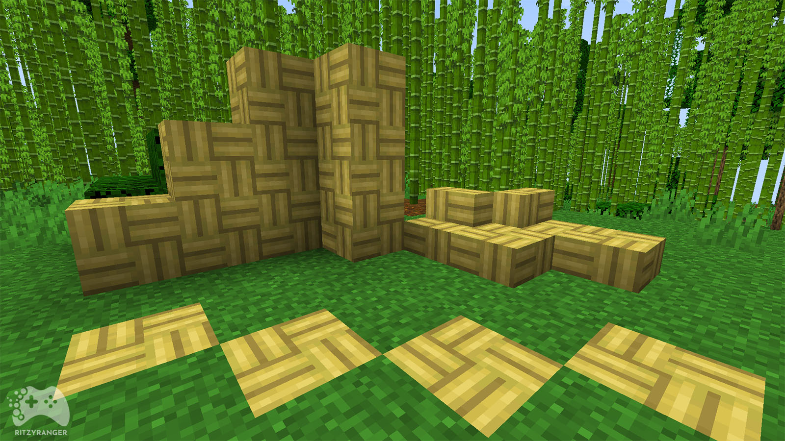 Przedmioty mozaikowe bambusowe Minecraft 1.20 Snapshot 22w42a