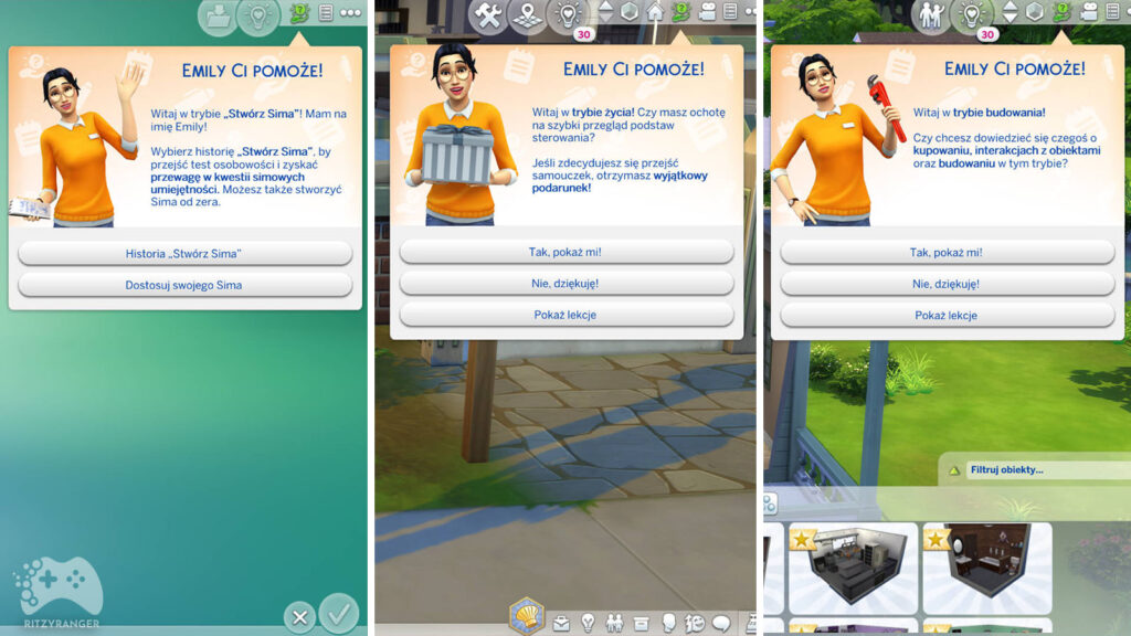 System prowadzenia Emily aktualizacja The Sims 4 październik 2022
