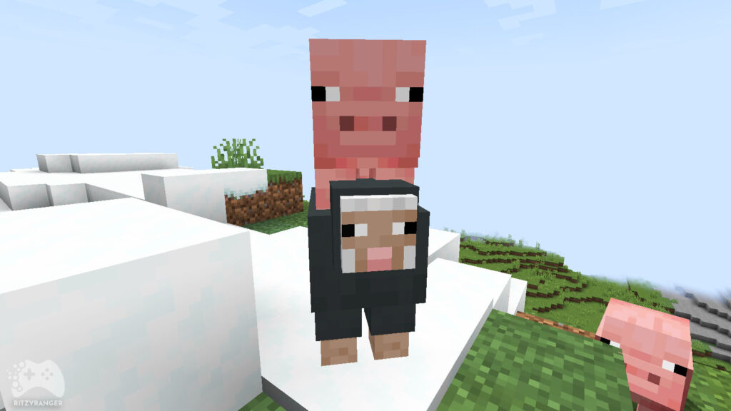 Minecraft Snapshot 23w03a jeżdżenie na mobach