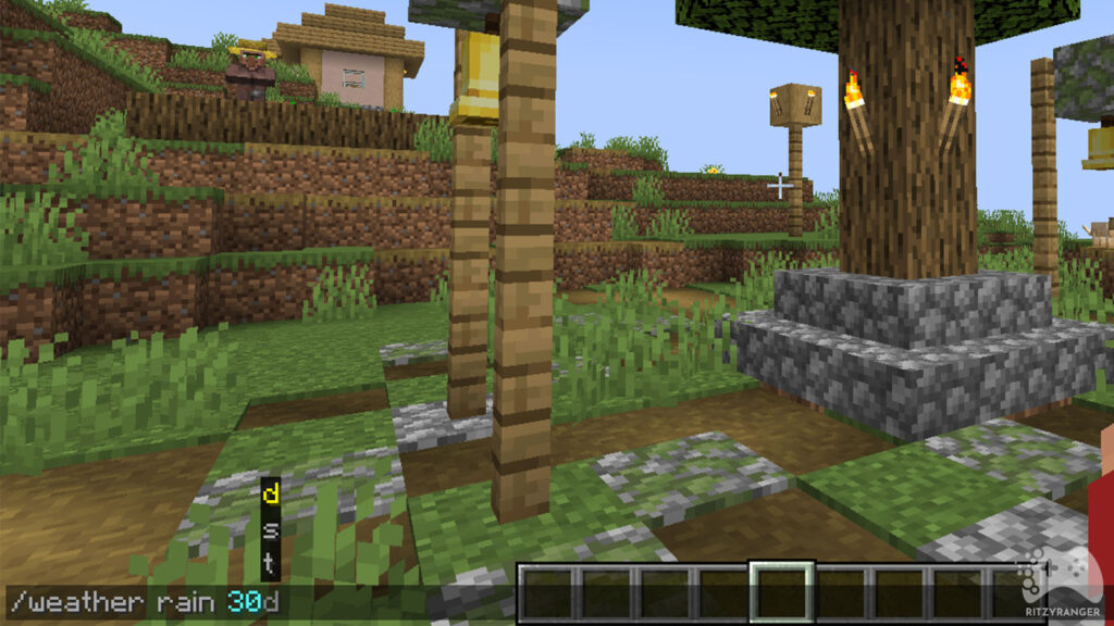 Minecraft Snapshot 23w03a komenda na pogodę