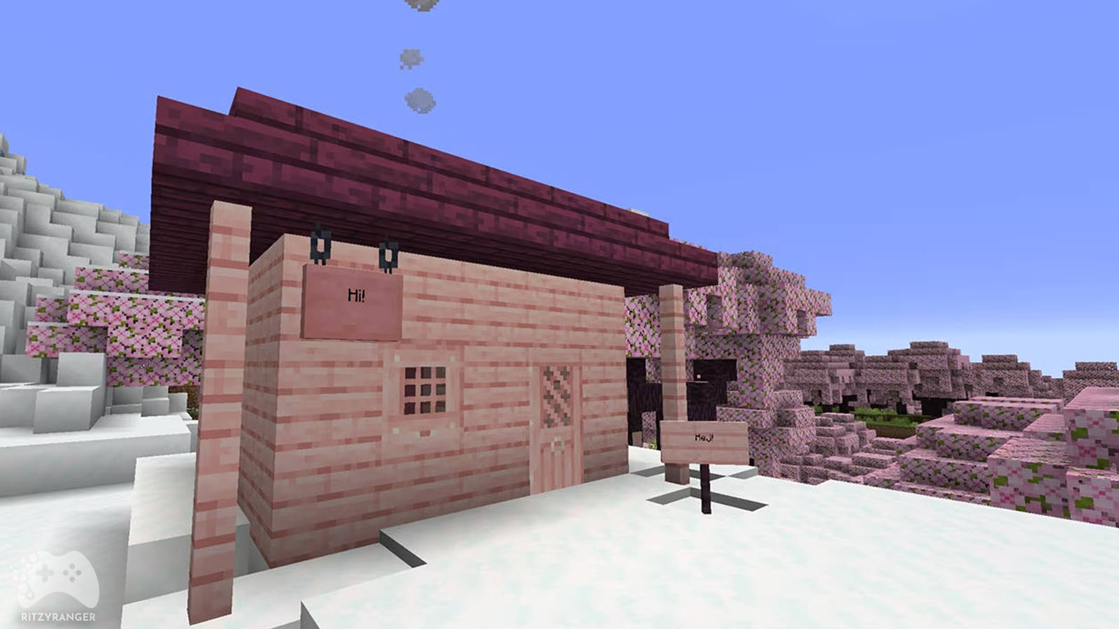 Różowe deski Minecraft 1.20