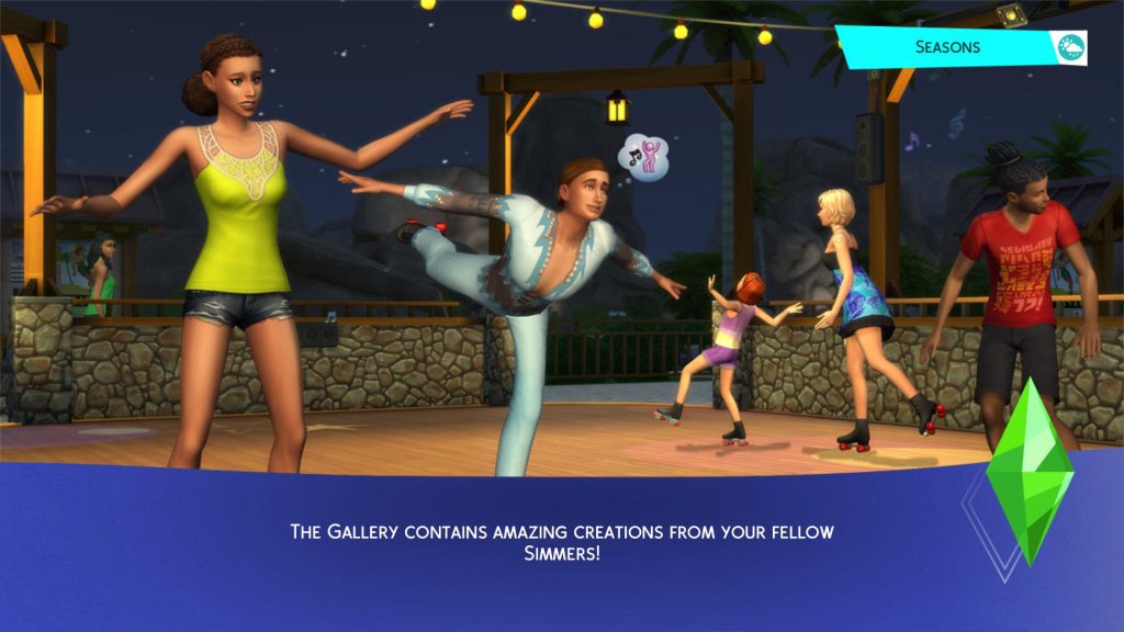ekran ładowania the sims 4 cztery pory roku