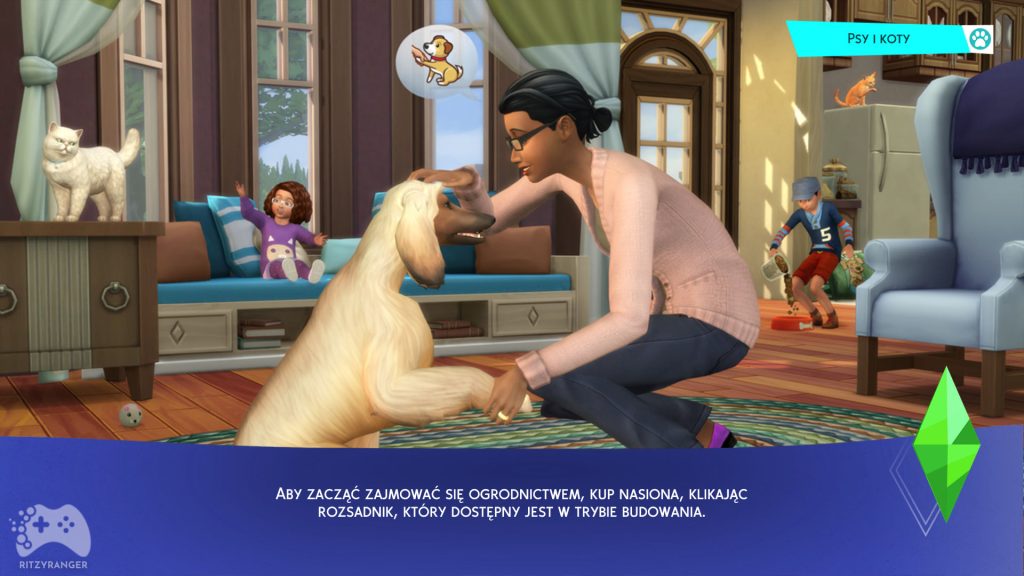 odświeżony ekran ładowania do the sims 4 psy i koty