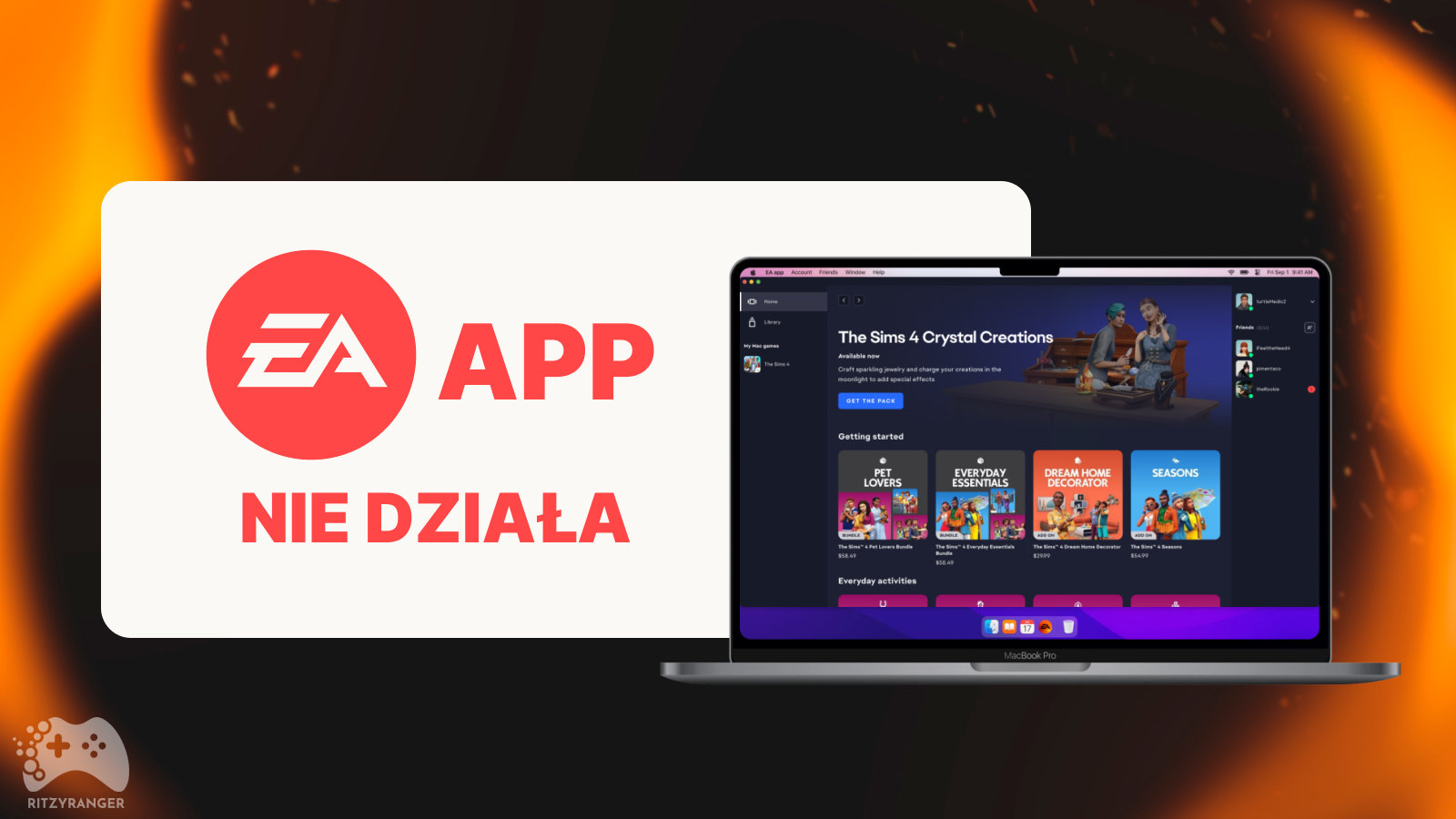 problem z ea app nie można się zalogować