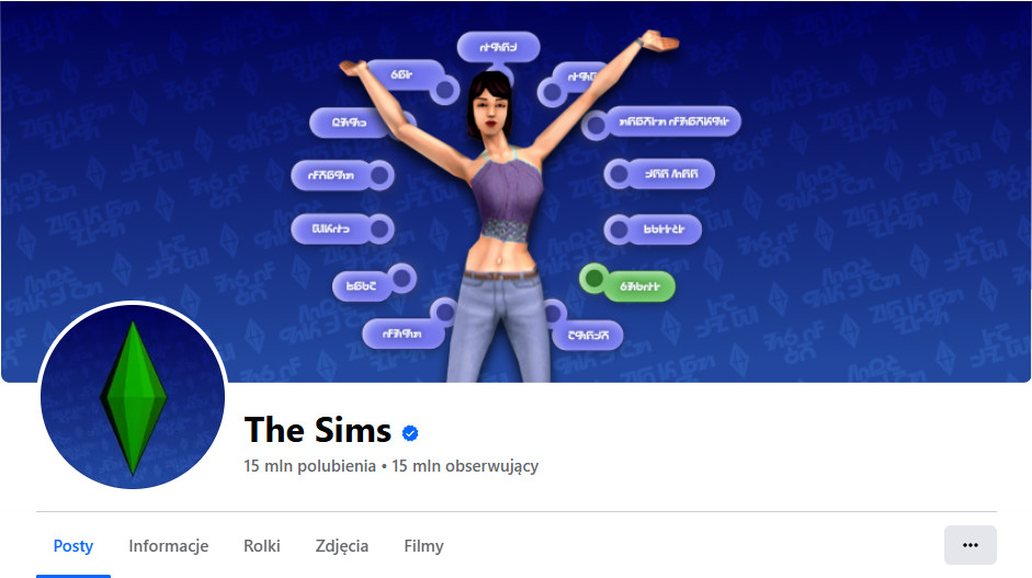 profil the sims z grafiką the sims 1