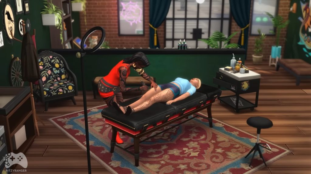 robienie tatuaży the sims 4 dochodowe hobby