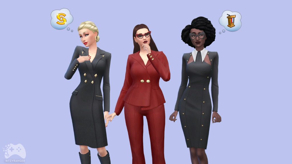 the sims 4 biznesowy sznyt ubrania