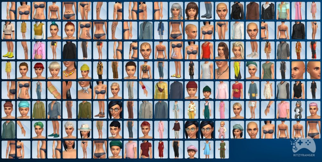 the sims 4 dochodowe hobby lista wszystkich ubrań fryzur i tatuaży
