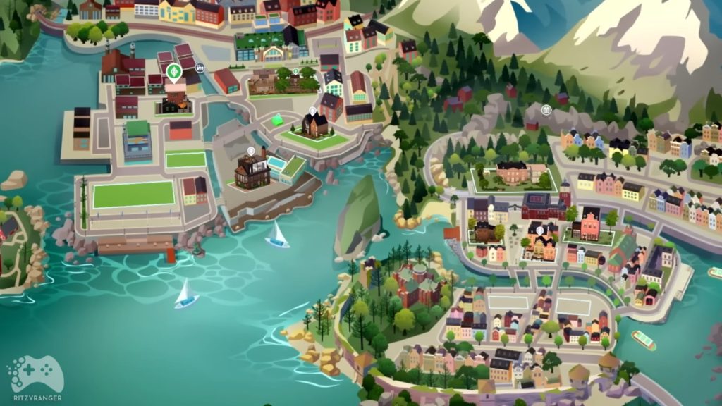 the sims 4 dochodowe hobby mapa nowego miasta