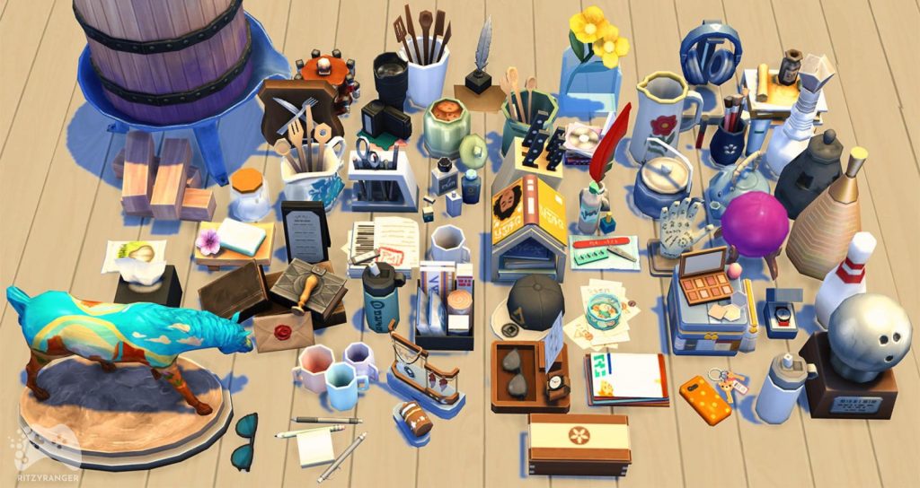 usnięte obiekty z the sims 4