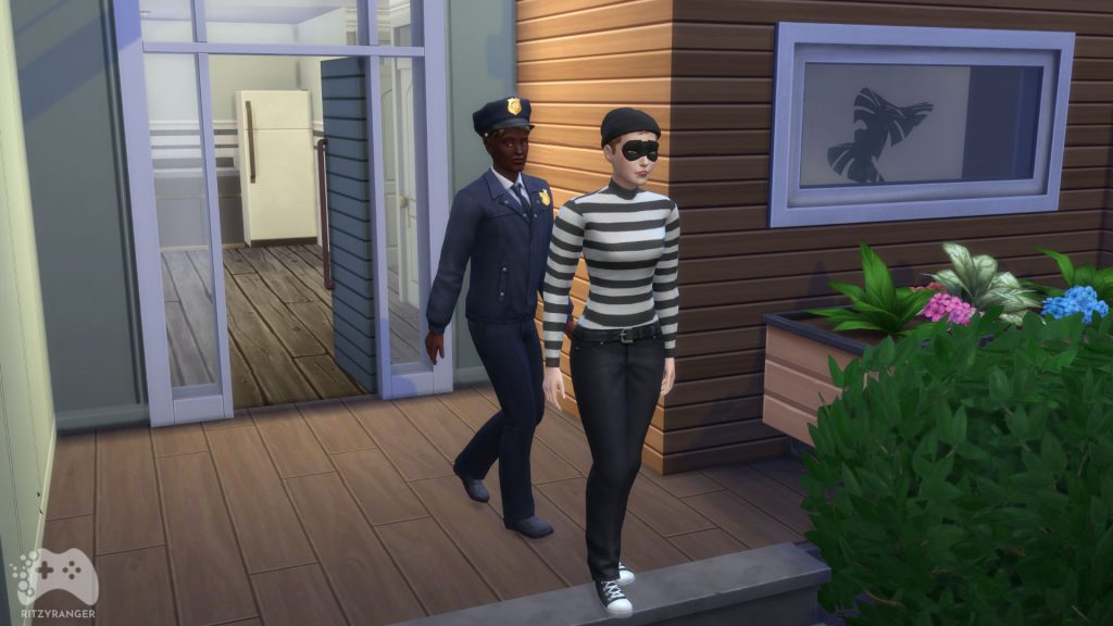 złodzieje i policja w the sims 4