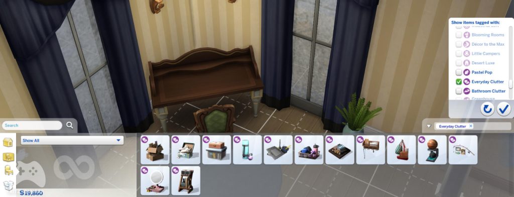 znikneły obiekty z the sims 4
