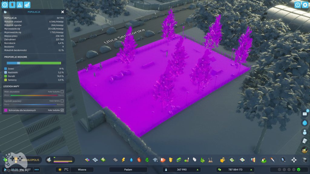 Cities: Skylines II – informacje o bezdomności