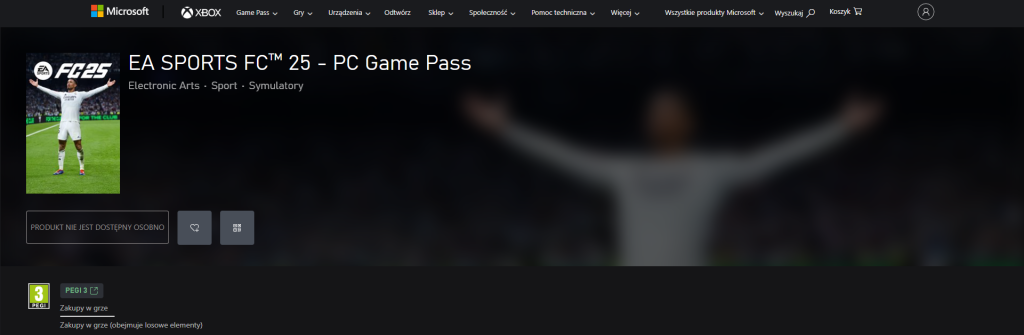 EA Sports FC 25 - Xbox Game Pass - zrzut ekranu
