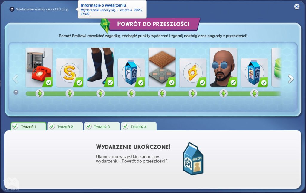 wydarzenie the sims 4 powrót do przeszłości nowy termin