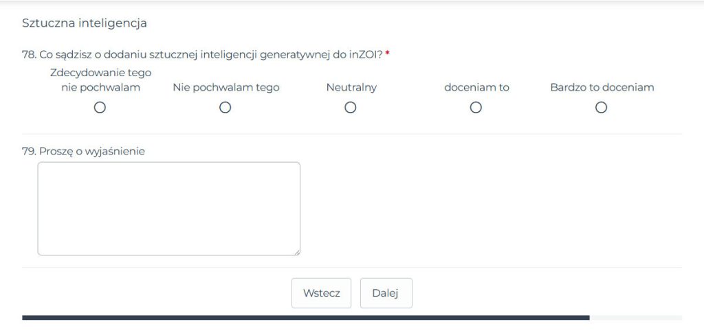 pytanie o sztuczną inteligencję w inzoi