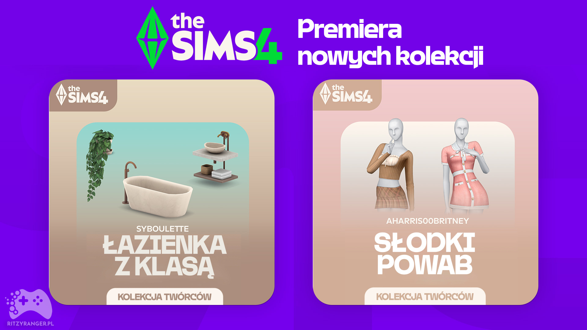 the sims 4 łazienka z klasą i słodki powab premiera nowcyh kolekcji