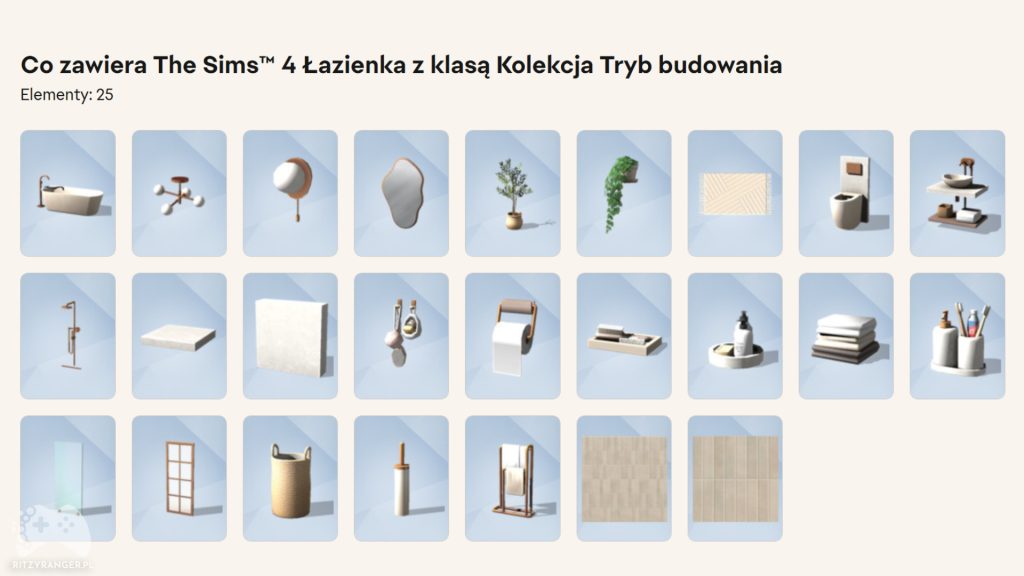 the sims 4 łazienka z klasą zawartość