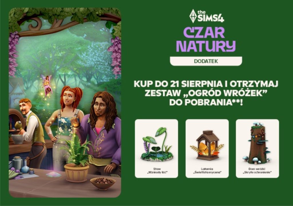 the sims 4 czar natury dodatkowa zawartość